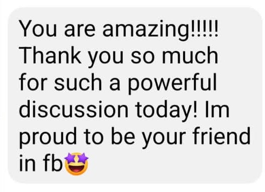 Attendee feedback from an MCV speaking event